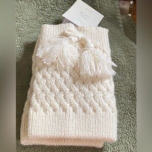 Maurices Cream Off White Ecru Boot Toppers Cuffs Leg Warmers